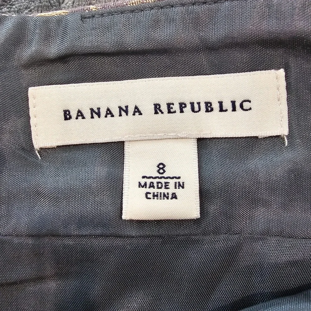 Banana Republic Gray‎ Floral Lace Skirt Size 8